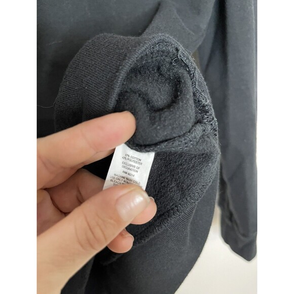 Champion Princeton Womens Small Campus Crew Sweatshirt Black Logo Cotton - Picture 4 of 6